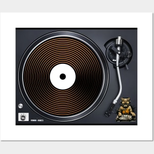 Turntable vintage audio Posters and Art